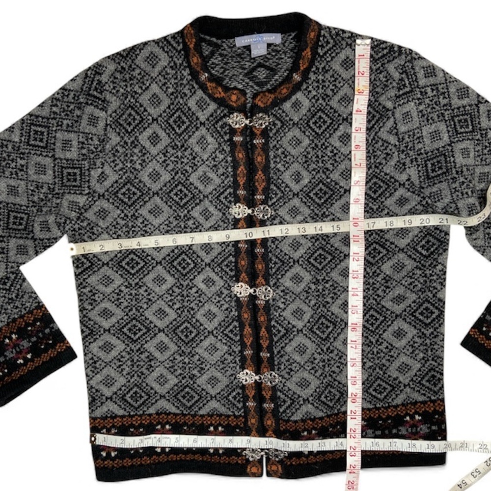 Carroll Reed 100% Wool Cardigan Sweater - Picture 7 of 8